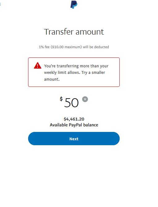 PayPal Limit: What's the Minimum & Maximum Transfer Limit