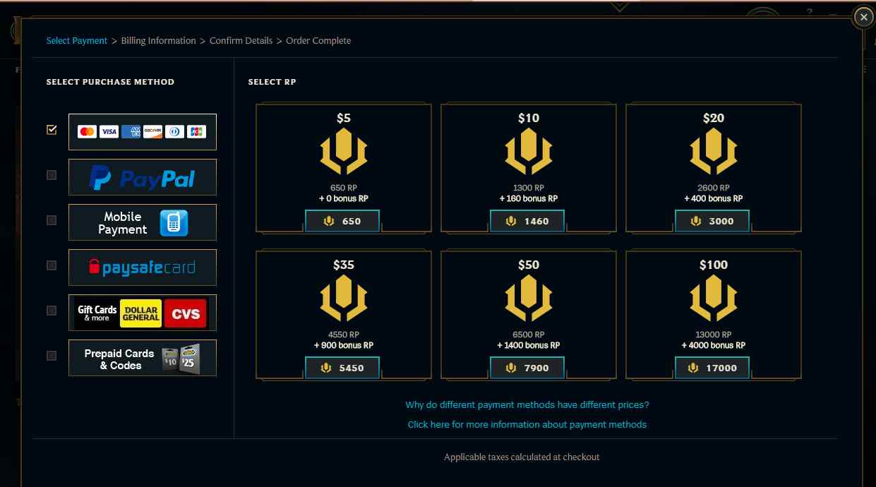 League of Legends RP Prices Are Increasing