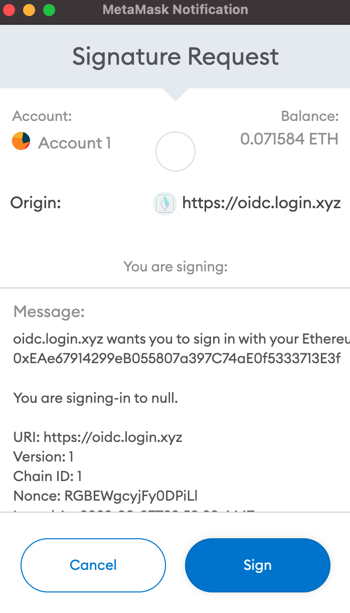 Sign-In with Ethereum