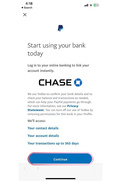 New Chase bank account, how do I send money my Pay - PayPal Community