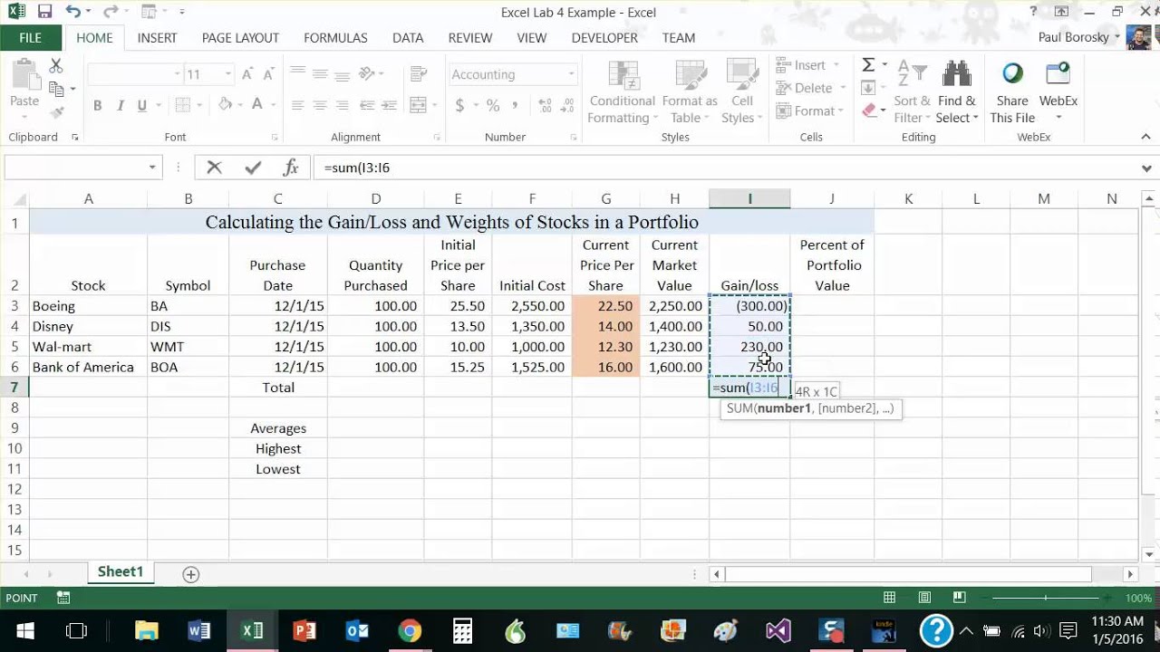 How to Use Profit and Loss Percentage Formula in Excel (4 Ways)