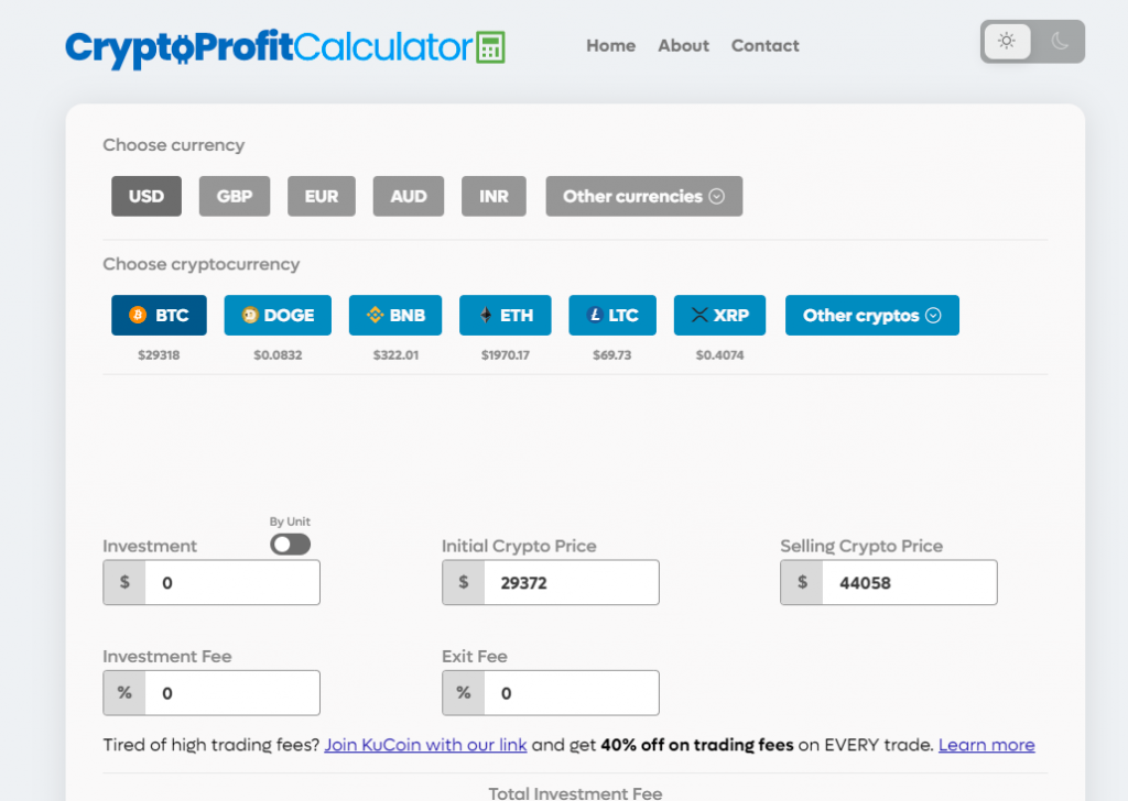 Easy To Use Crypto Lending Interest Rate Calculator Online Tool