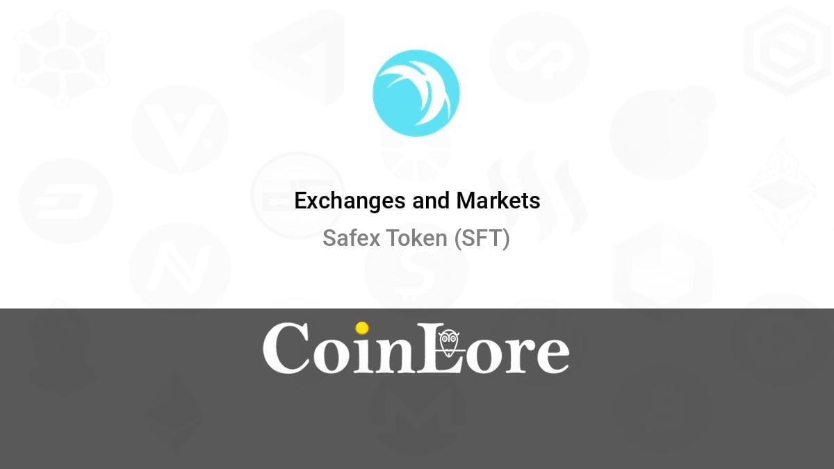 Safex Token Price Today - SFT Coin Price Chart & Crypto Market Cap