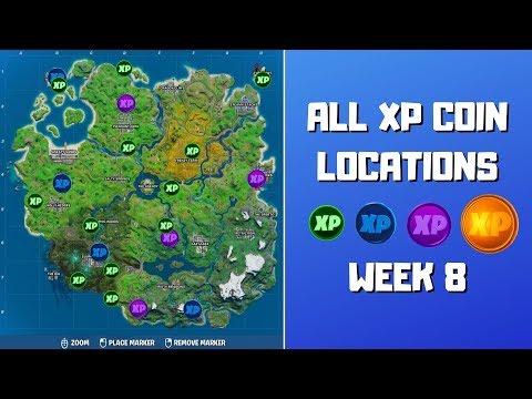 Fortnite Season 4 XP Coins Locations - Maps for All Weeks! - Pro Game Guides