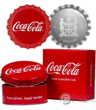 Fiji Fine Silver Proof Dollar Coca Cola Bottle Cap Coin - The Purple Penny