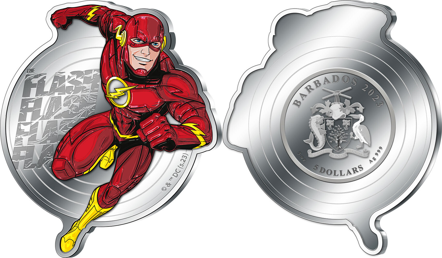 Niue: DC Comics - The Flash coloured 1 oz Silver Proof - ostrov-dety.ru