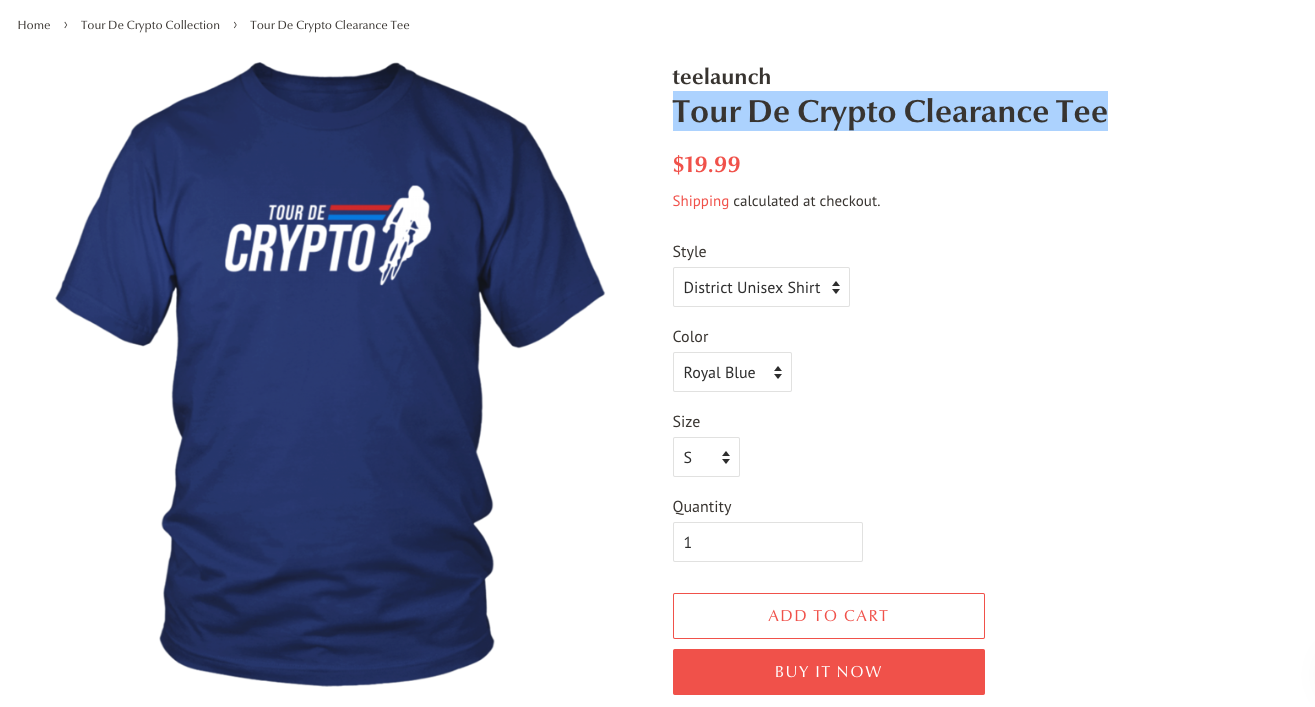 Premium Crypto Clothing & Merchandise Store | Crypto Goodies