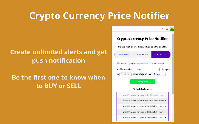 Crypto price alerts | Robinhood