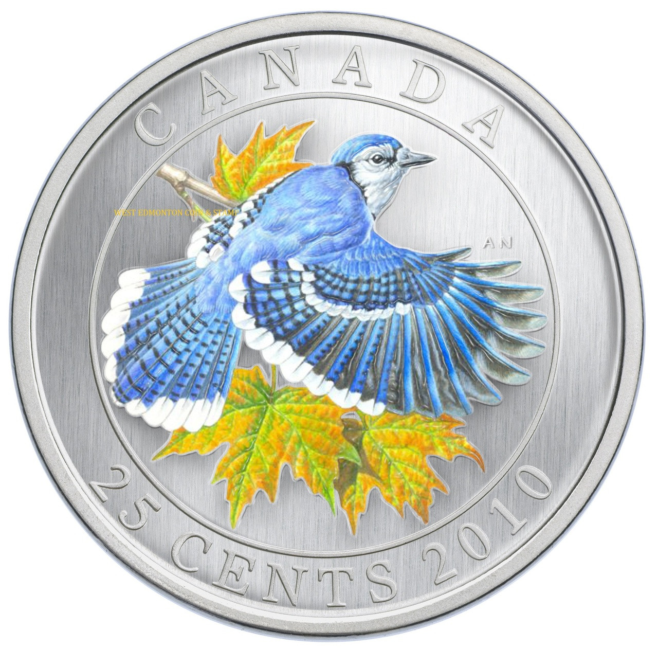 $10 Colourful Songbirds of Canada: The Blue Jay - Pure Silver Coi