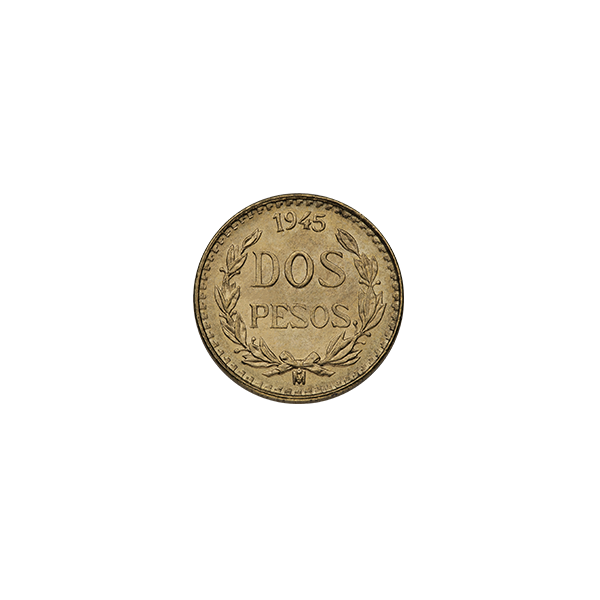 Buy 2 Peso Mexican Gold Coin - Varied Year - Guidance Corporation