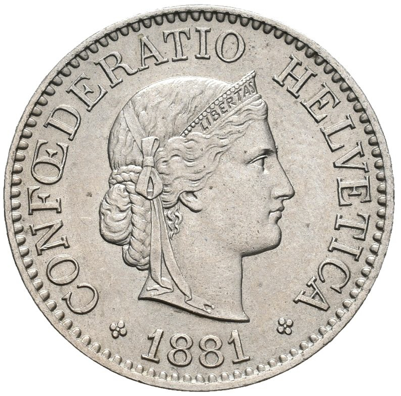 10 Rappen (Libertas; nickel) - Switzerland (date) – Numista