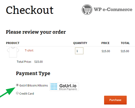 Bitcoin Payment Gateway by GoUrl Add On Plugin