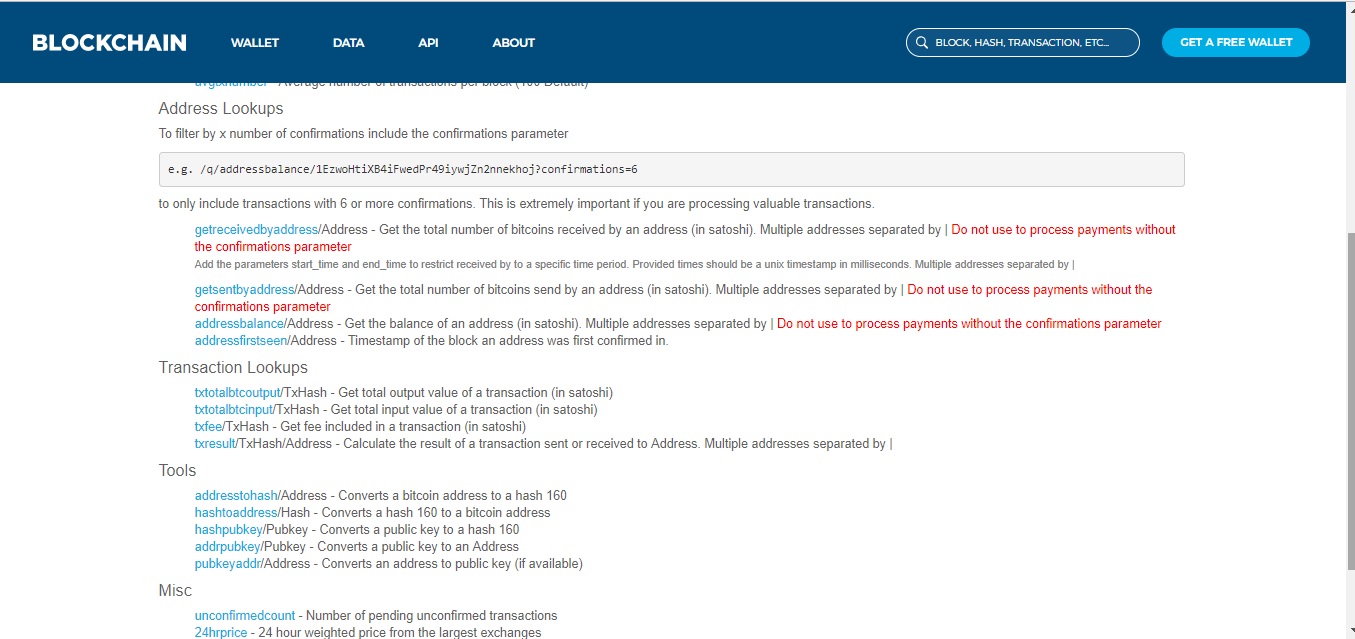 Blockchain API | Bitcoin API - Blockonomics