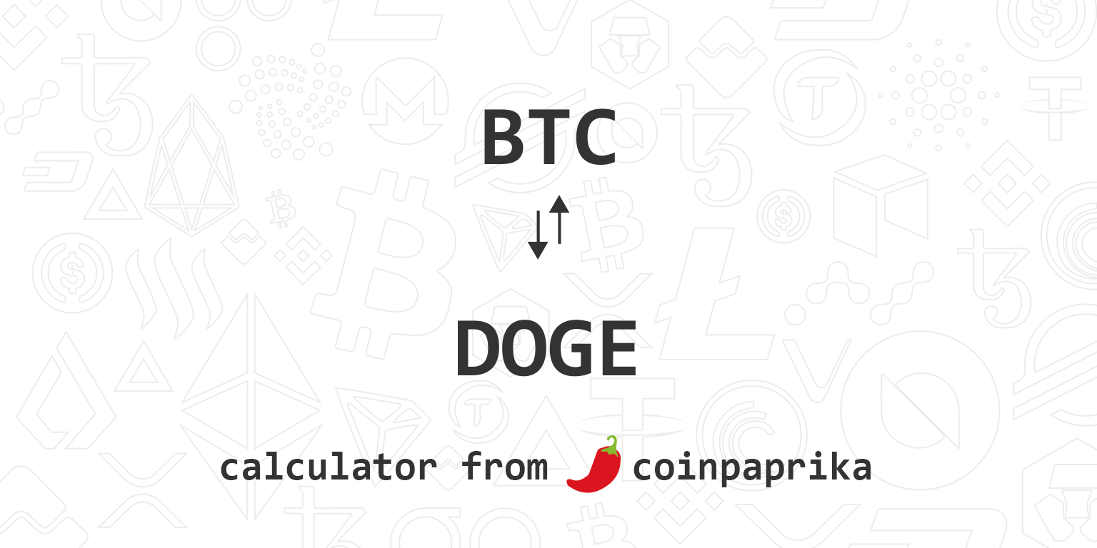 Calculate DOGE to BTC live today (DOGE-BTC) | CoinMarketCap