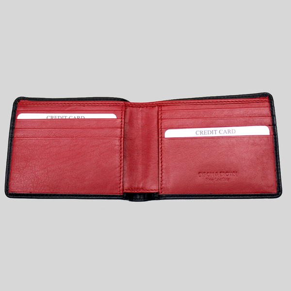 Men's Leather Wallet in Red and Cognac, Limited Edition, Pre-order – ANTORINI®