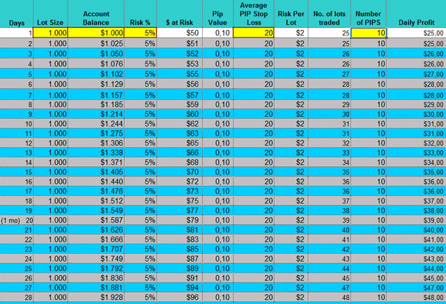 Forex Trading Income Calculator – Download Excel spreadsheet | The Financial Investor's Corner