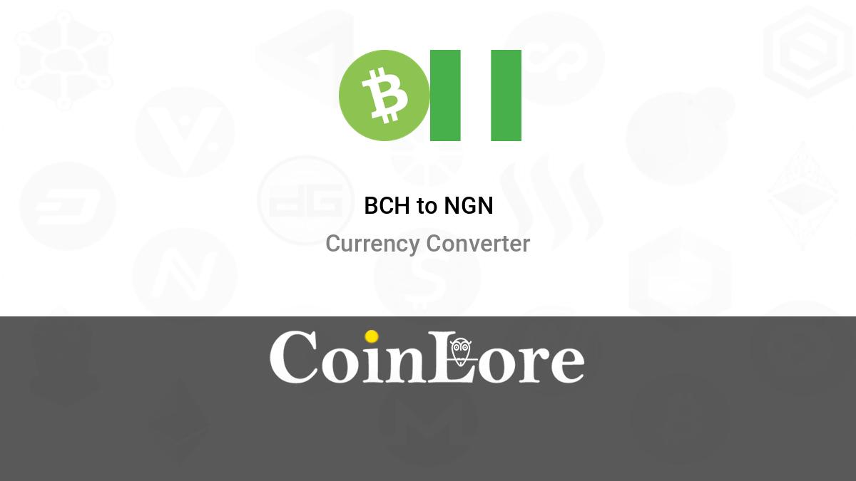 BCH to USD Converter