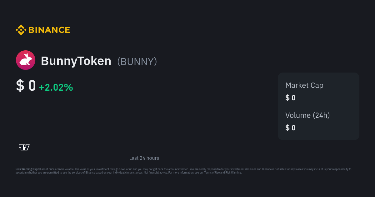 BunnyToken (BUNNY) price, market cap | $ | Chart | COIN