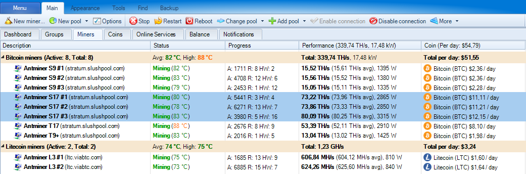 Solutions : Awesome Miner