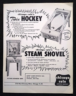 10¢ CHICAGO COIN STEAM SHOVEL ARCADE MACHINE. in United States