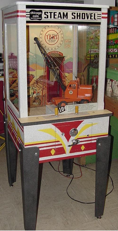 S VINTAGE STEAM Shovel Arcade Chicago co. 10c Coin op Claw Machine $2, - PicClick