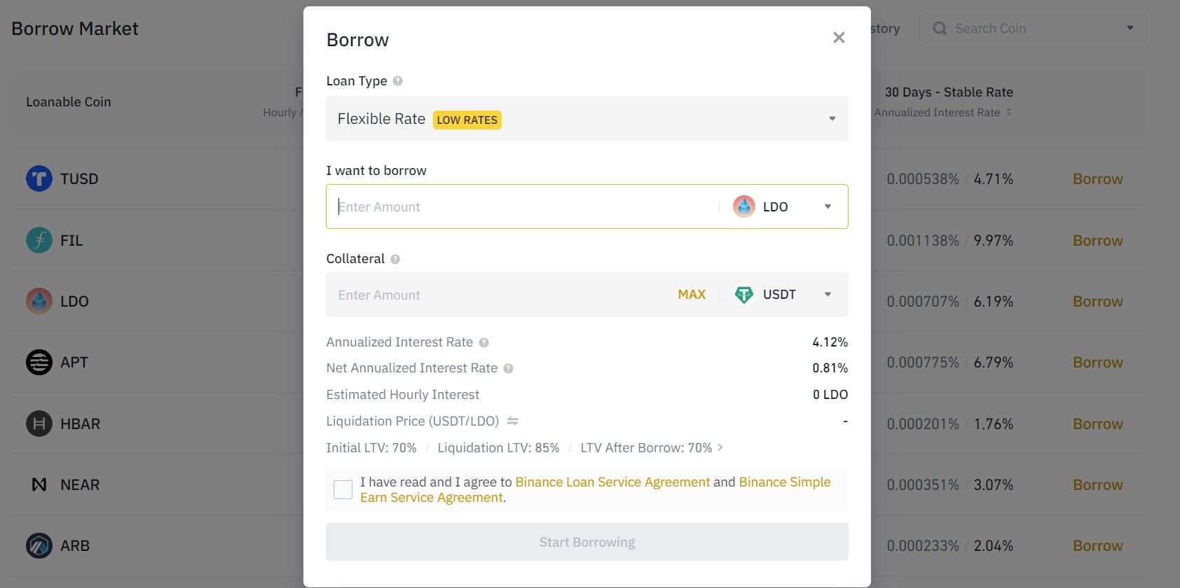 Binance crypto loans explanation: how to borrow money on Binance