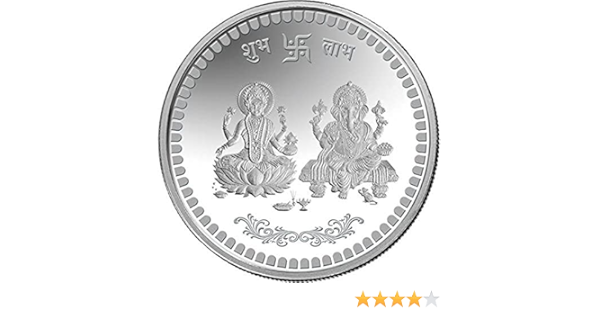 Pure Silver Coin Embossed Ganesh Hallmark Certified ~ caratcafe – CaratCafeInd