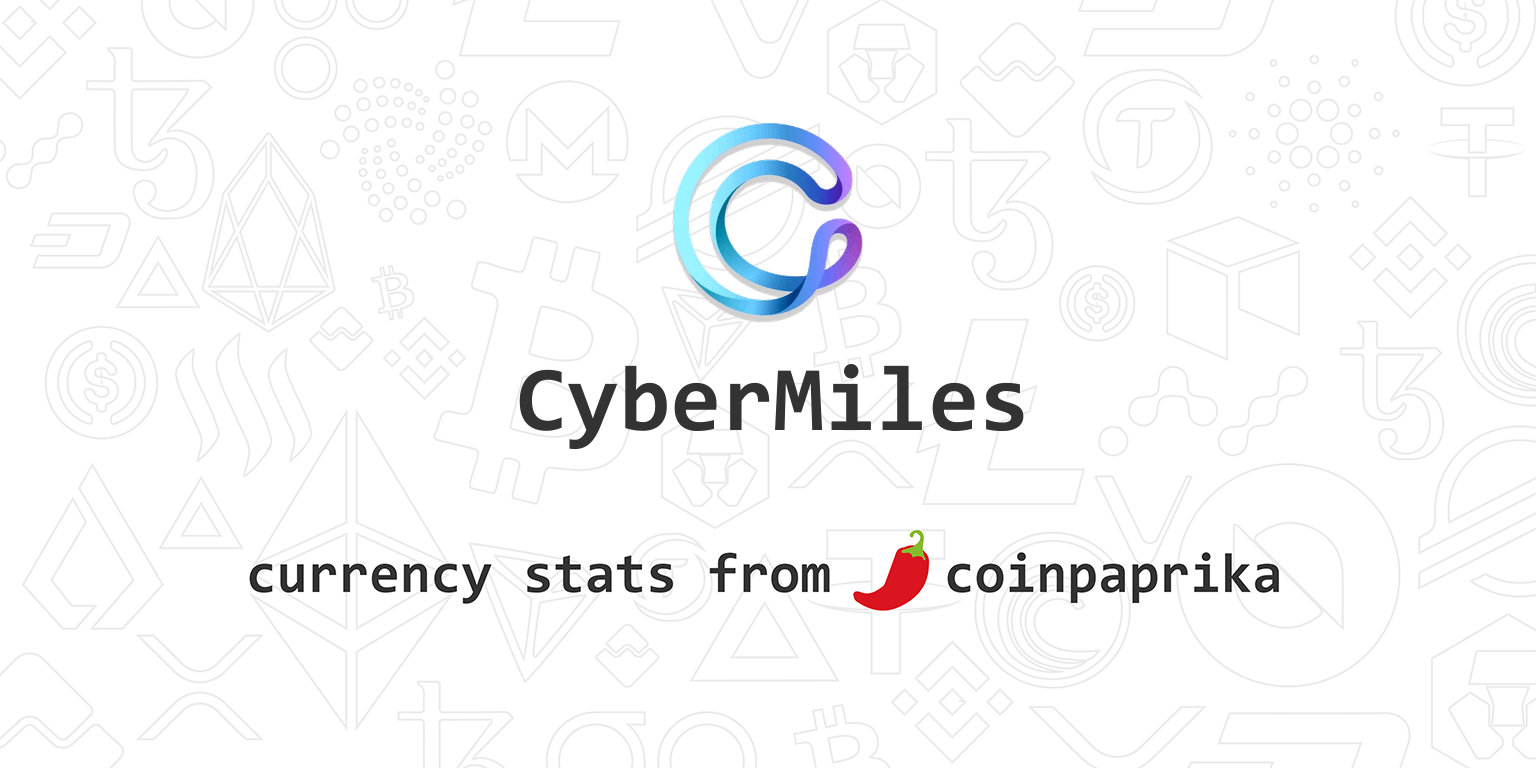 CyberMiles - Live CyberMiles price and market cap