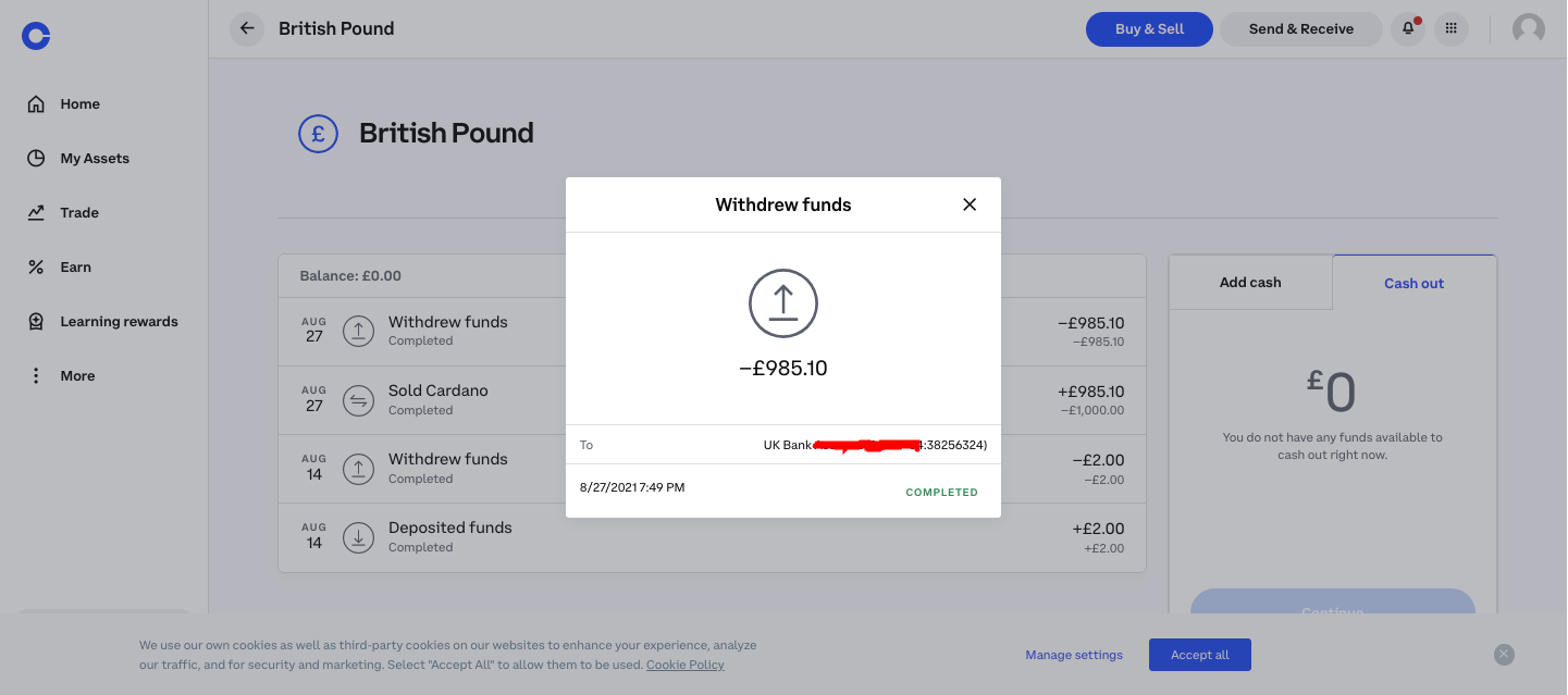 GBP withdrawals to Monzo from Coinbase - Monzo Chat - Monzo Community