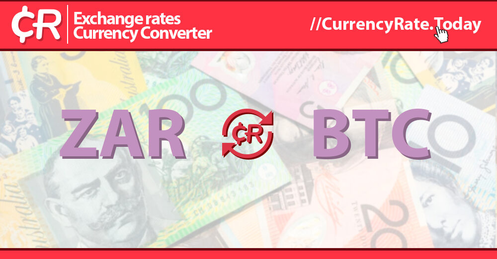 Live Bitcoin to Rands Exchange Rate - ₿ 1 BTC/ZAR Today