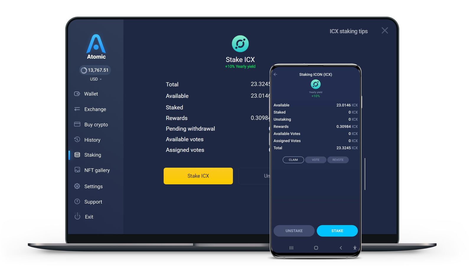 How To Stake ICON in ICONex