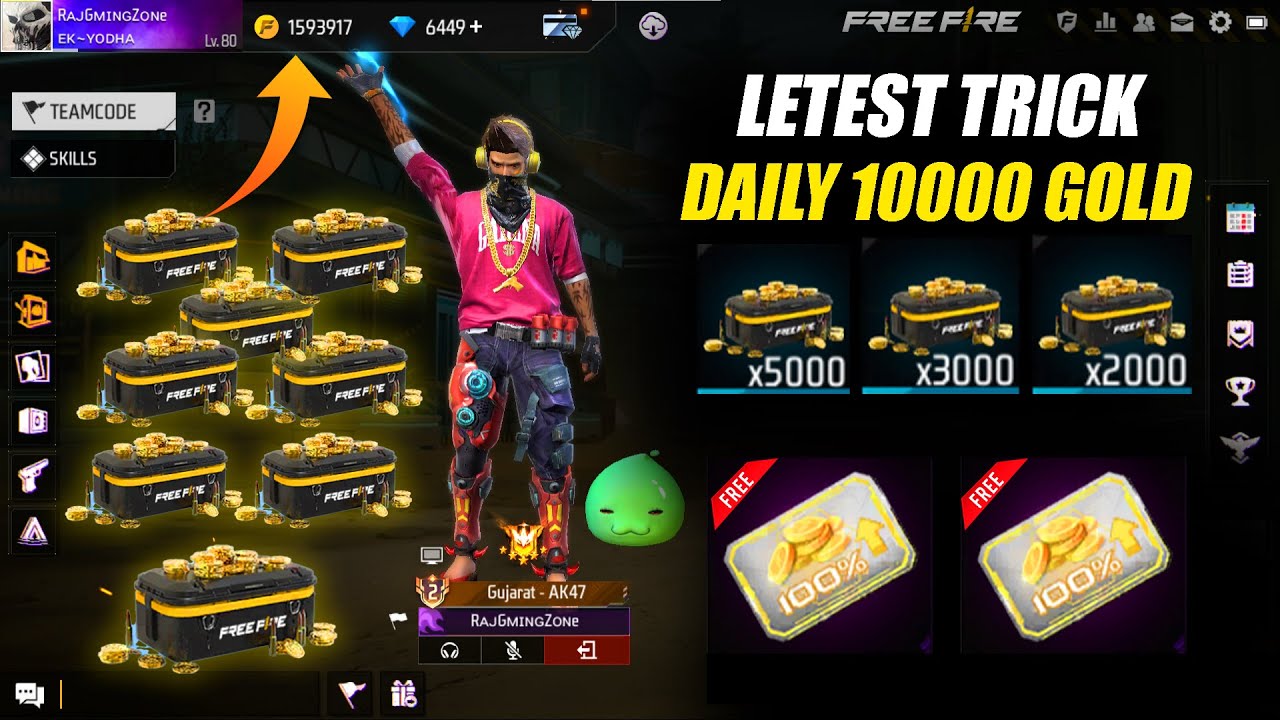 What Are All Things You Can Buy With Gold Coins In Free Fire & How? - Free Fire Booyah!