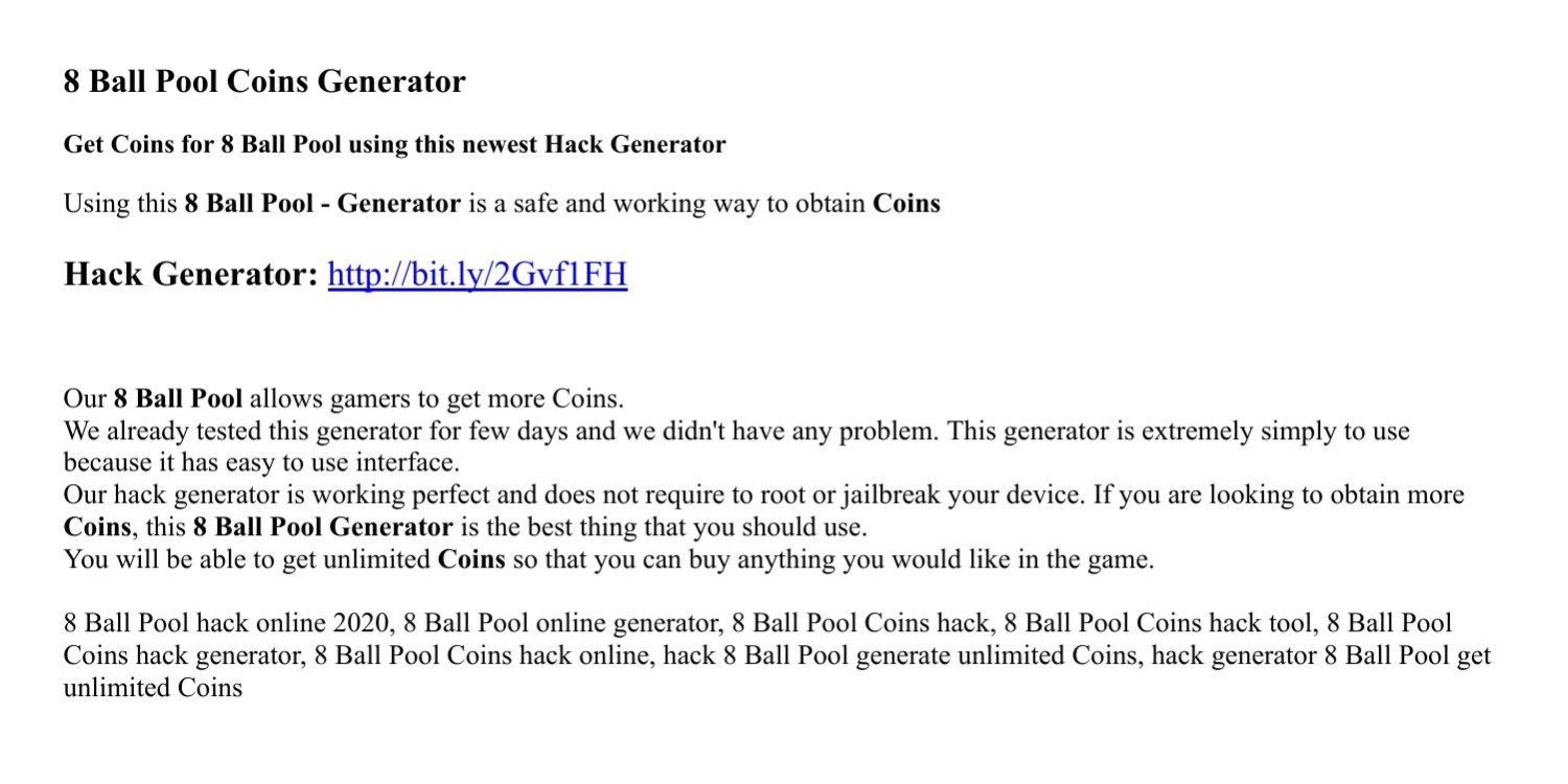 Free 8 Ball Pool Coins {HACK} Generator 