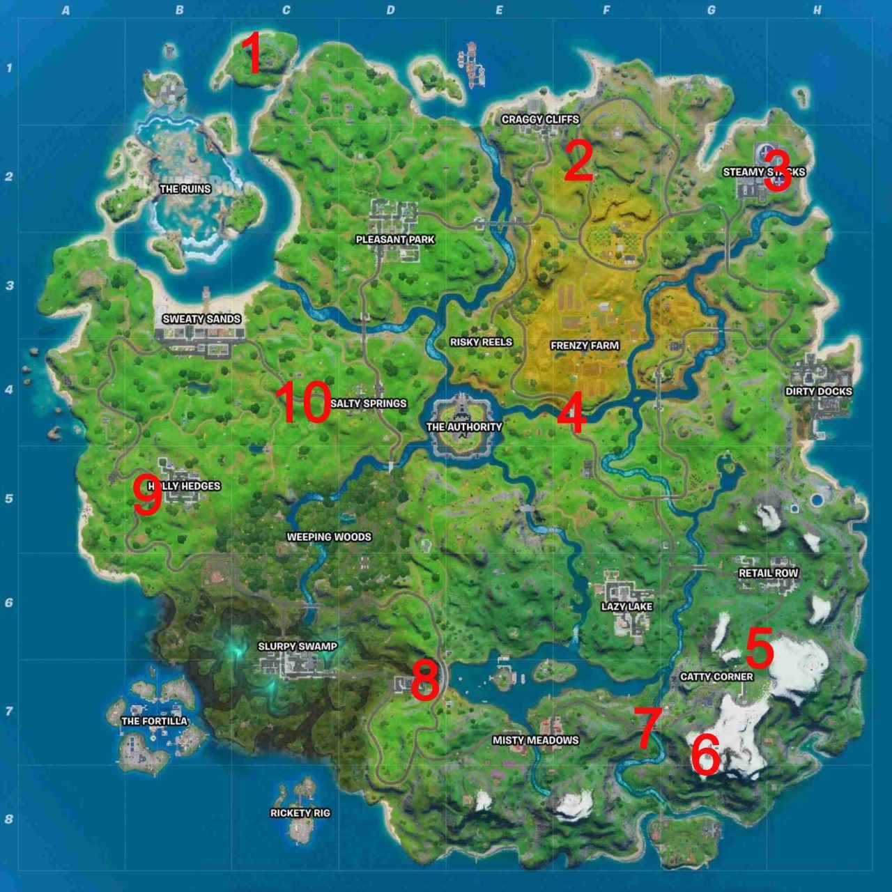 All Fortnite Season 3 Week 7 XP Coin Locations