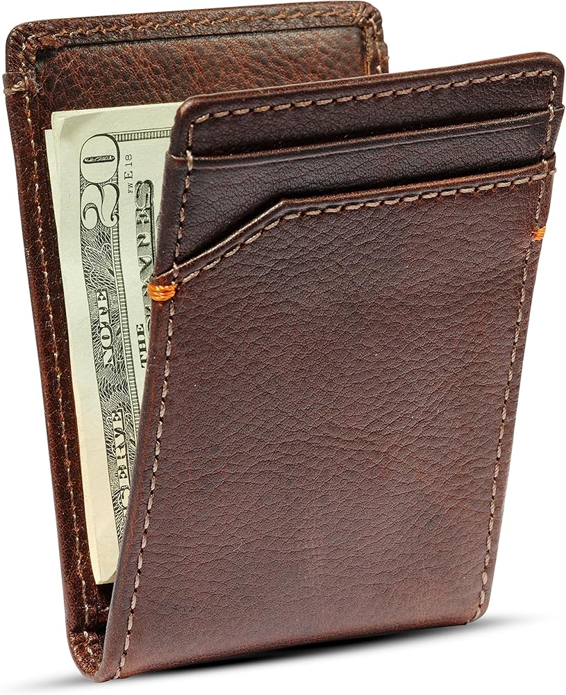 Front Pocket Wallet with Money Clip and ID Window – WALLETERAS