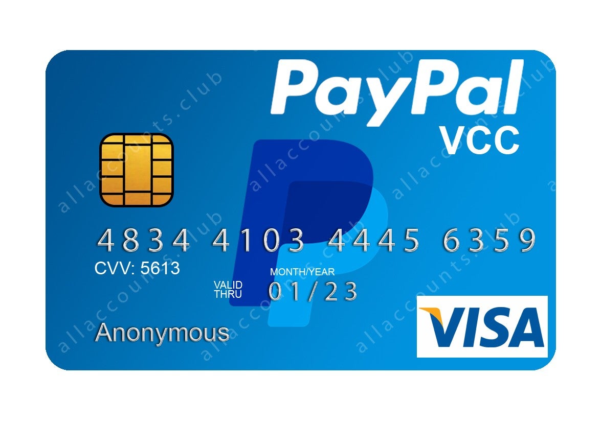 Paypal vcc | vcc for paypal | ebay vcc | Reloadable vcc | Virtual Credit Card