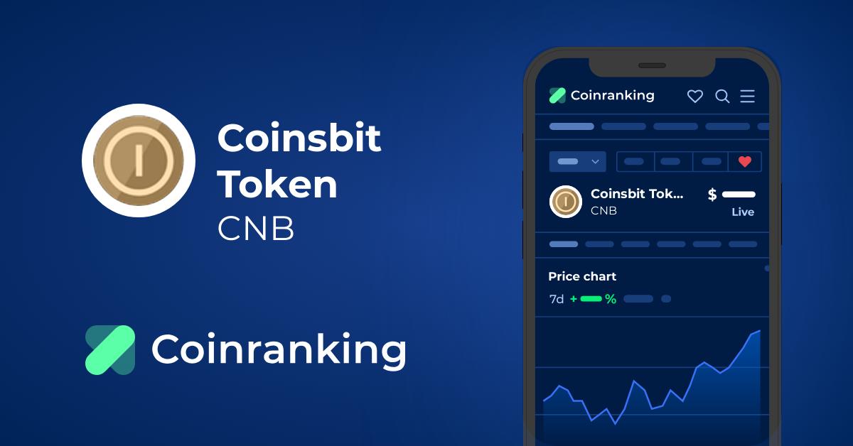 Coinsbit Token Price Today (USD) | CNB Price, Charts & News | ostrov-dety.ru