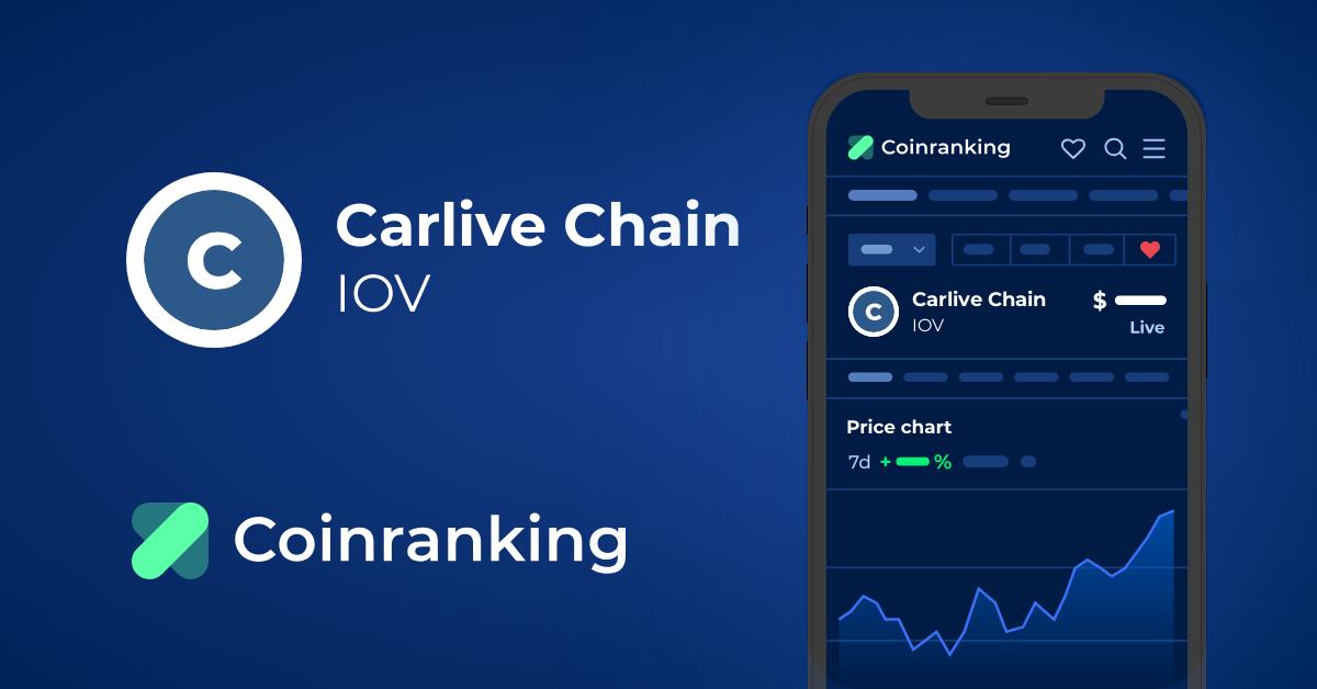 IOV BlockChain price today, IOV to USD live price, marketcap and chart | CoinMarketCap