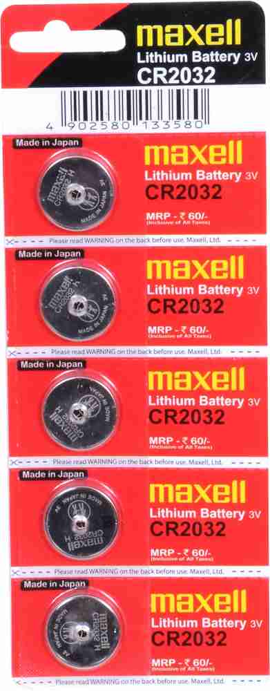 Maxell CR 3V mAh Lithium Coin Cell Blister of 5