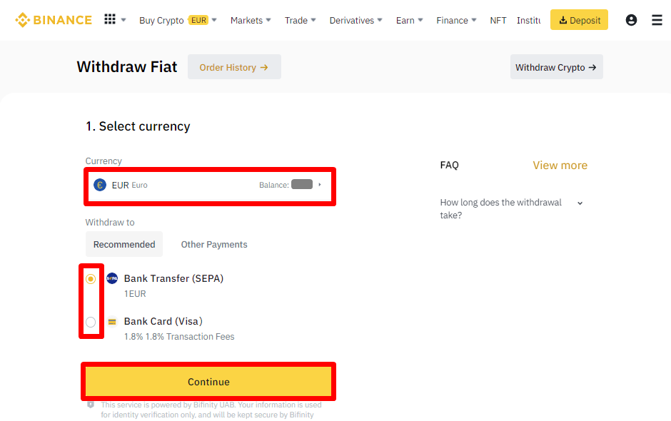 Binance - how to withdraw money? All options are covered!