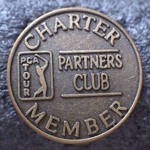 VTG LOT 2 PGA Tour Partners Club Charter Member Coins Tokens 3/4