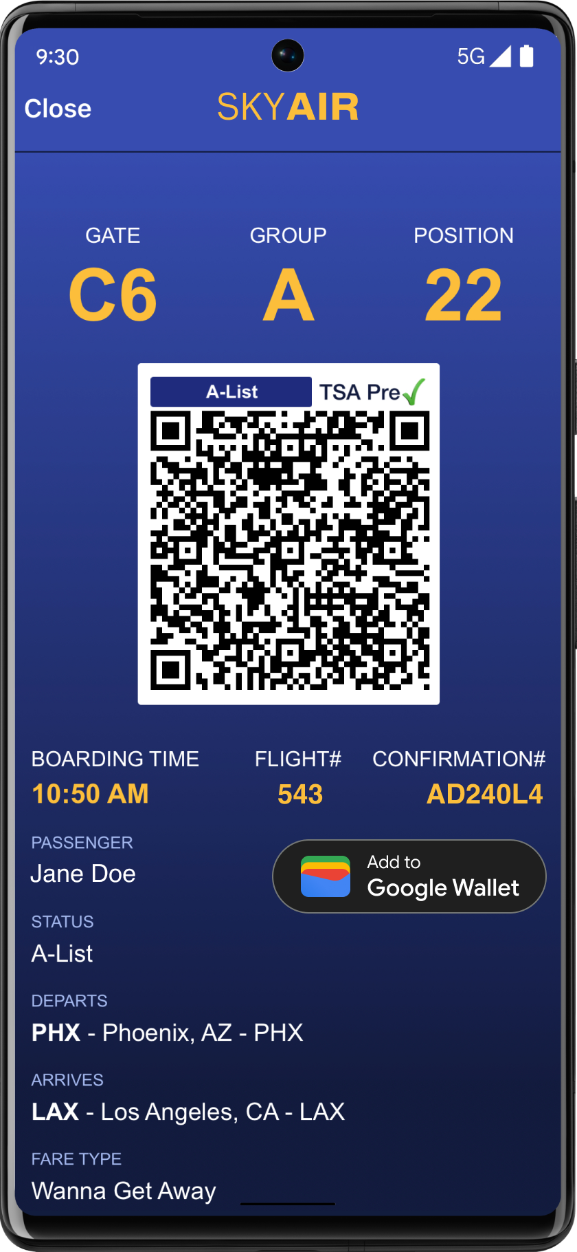 How to Add a Boarding Pass to Your Google Pay App