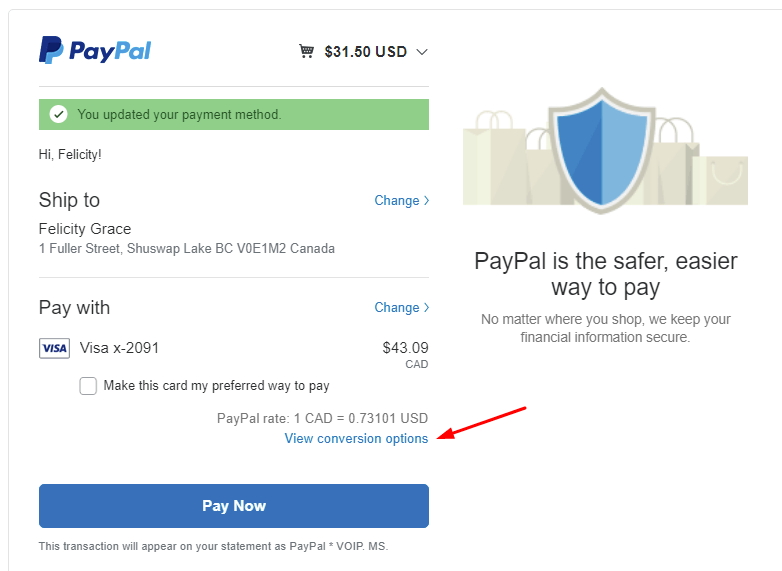 How do I convert my money to another currency in PayPal? | PayPal IN