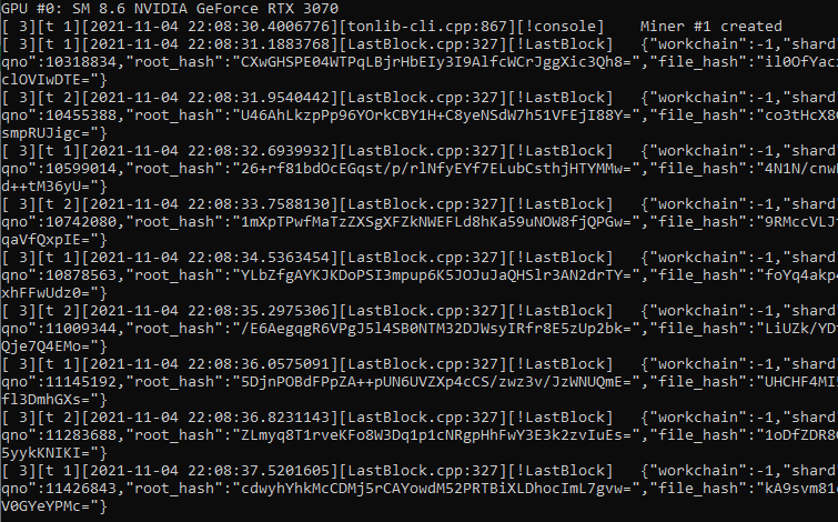 Toncoin (TON) mining on Hive OS