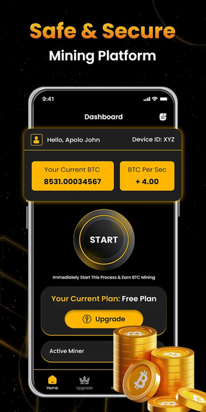 Download CloudMining & Bitcoin Mining - Cloud Bitcoin Miner APK original App.