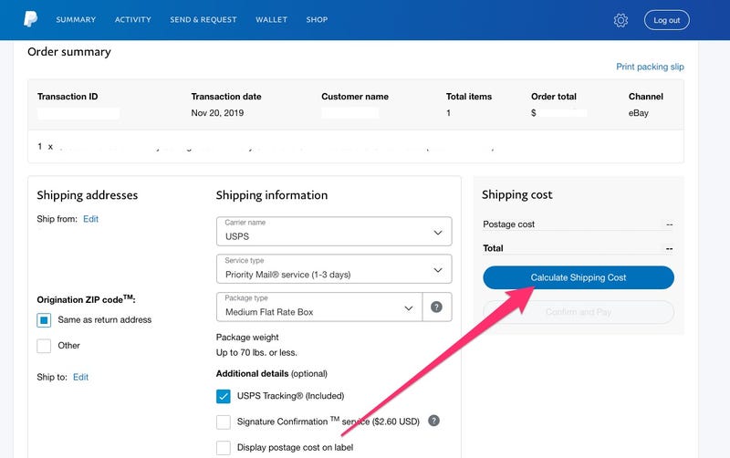 How do I create a shipping label to return a purchase to the seller? | PayPal US