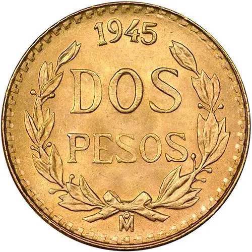 Coin Value: Mexico 2 1/2, 5, and 10 Peso Gold to 