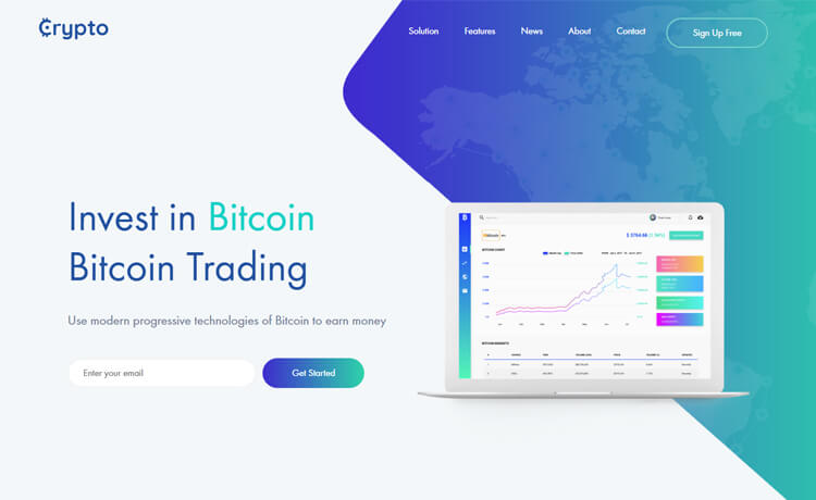 Free Crypto Website Template | Figma Community