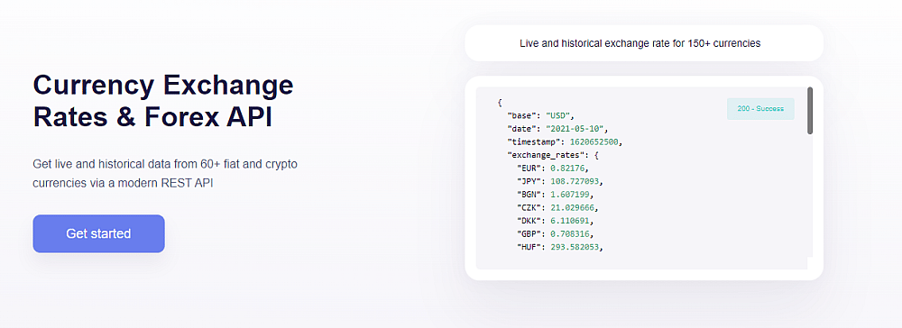 FX rates API - Docs