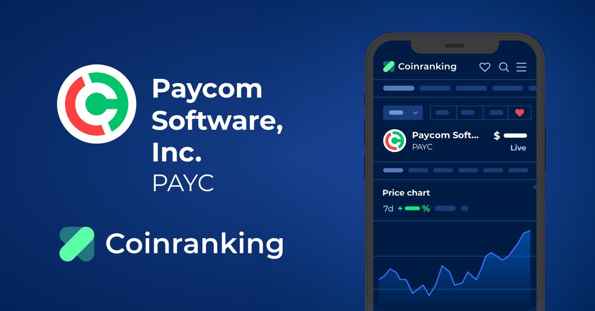 Paycom Software Stock Price Today, PAYC Stock Price Chart | CoinCodex